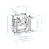 TooQ - Soporte Video Wall de Pared para Pantalla 45"-70", Negro