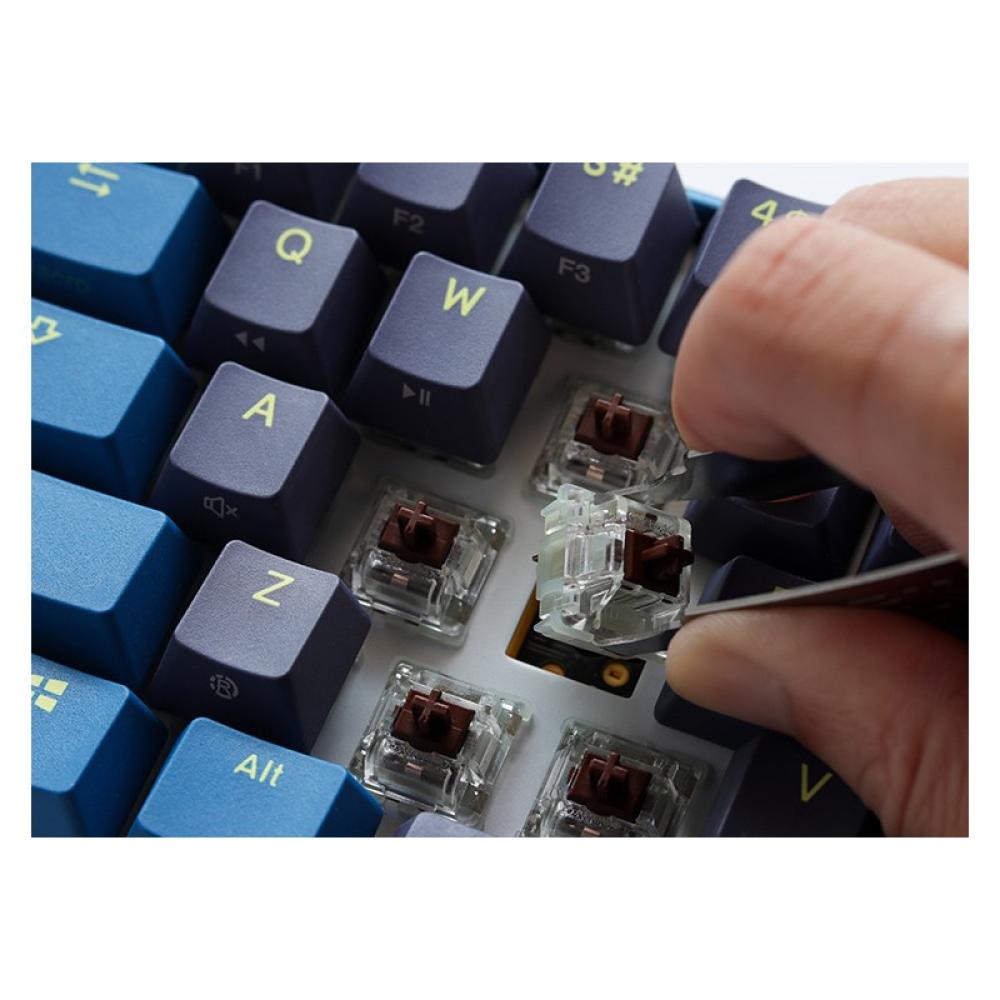 Ducky - One 3 Daybreak Mini teclado Juego USB Español Azul, Gris