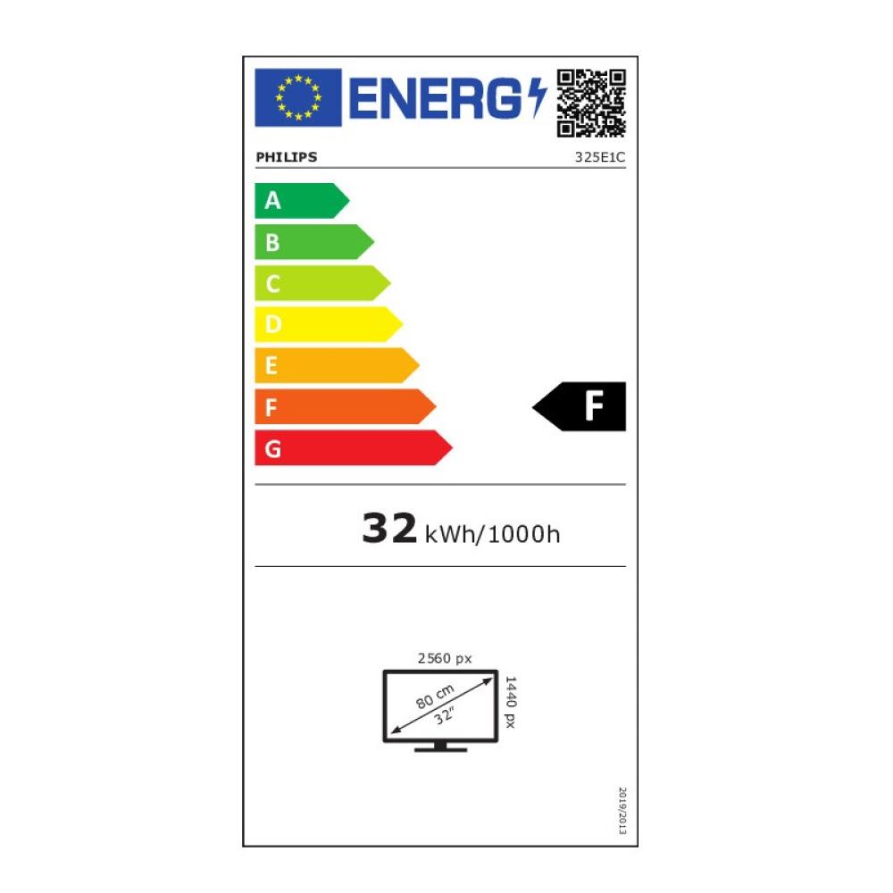 Philips - E Line 325E1C/00 pantalla para PC 80 cm (31.5") 2560 x 1440 Pixeles Quad HD LCD Negro