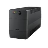 Trust - Paxxon sistema de alimentación ininterrumpida (UPS) 0,8 kVA 480 W 2 salidas AC