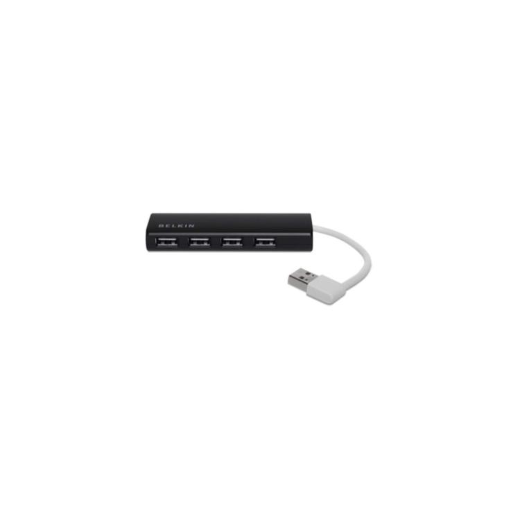 Belkin - F4U042BT hub de interfaz 480 Mbit/s Negro
