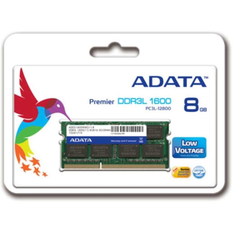 ADATA - Premier módulo de memoria 8 GB 1 x 8 GB DDR3L 1600 MHz