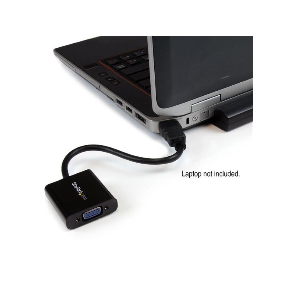 StarTech.com - Adaptador Conversor de Vídeo HDMI a VGA HD15 - Cable Convertidor - 1920x1200 - 1080p