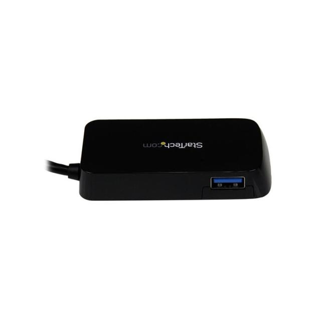 StarTech.com - Adaptador Concentrador Hub Ladrón USB 3.0 (5Gbps) Super Speed para Portátil de 4 Puertos Salidas - Negro