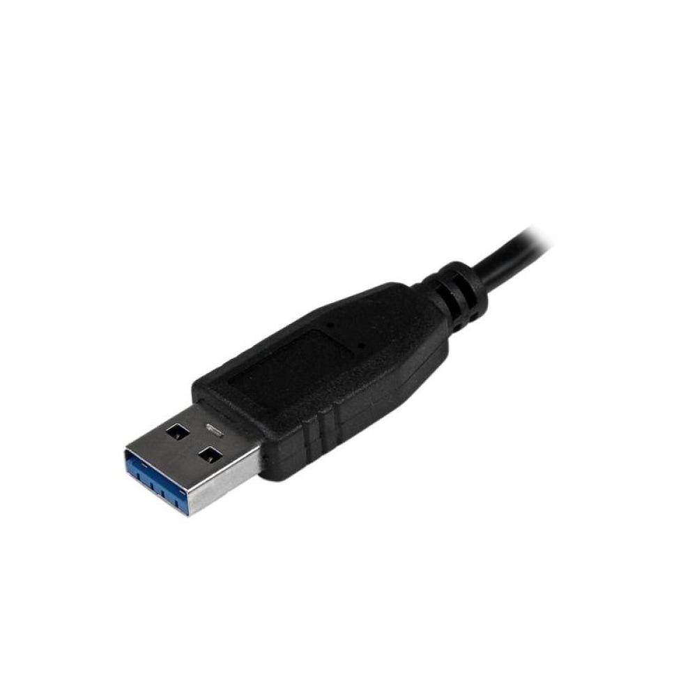 StarTech.com - Adaptador Concentrador Hub Ladrón USB 3.0 (5Gbps) Super Speed para Portátil de 4 Puertos Salidas - Negro