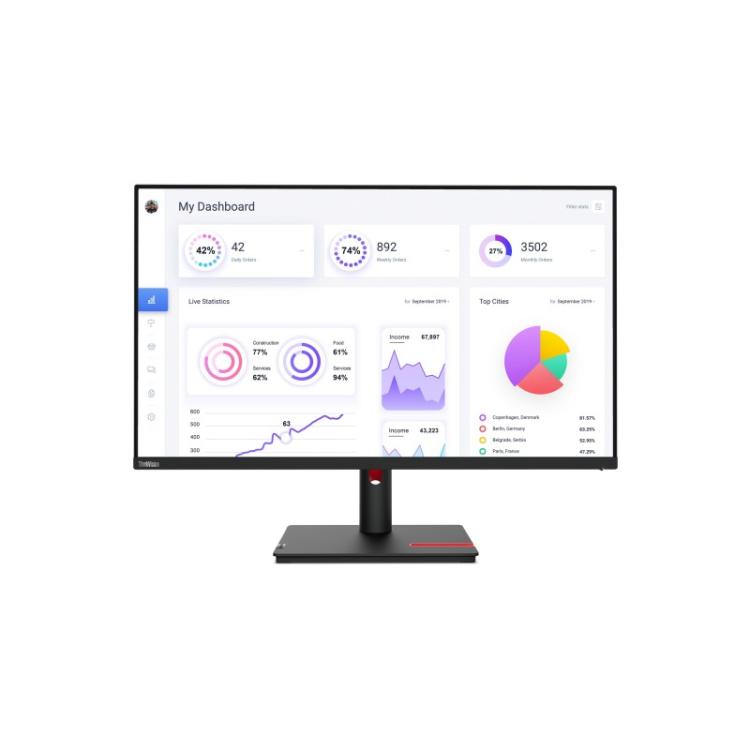 Lenovo - ThinkVision T32p-30 LED display 80 cm (31.5") 3840 x 2160 Pixeles 4K Ultra HD Negro