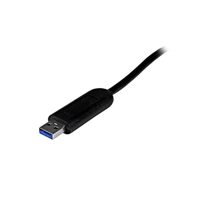 StarTech.com - Adaptador Concentrador Hub Ladrón USB 3.0 (5Gbps) Super Speed Portátil de 4 Puertos Salidas - Negro