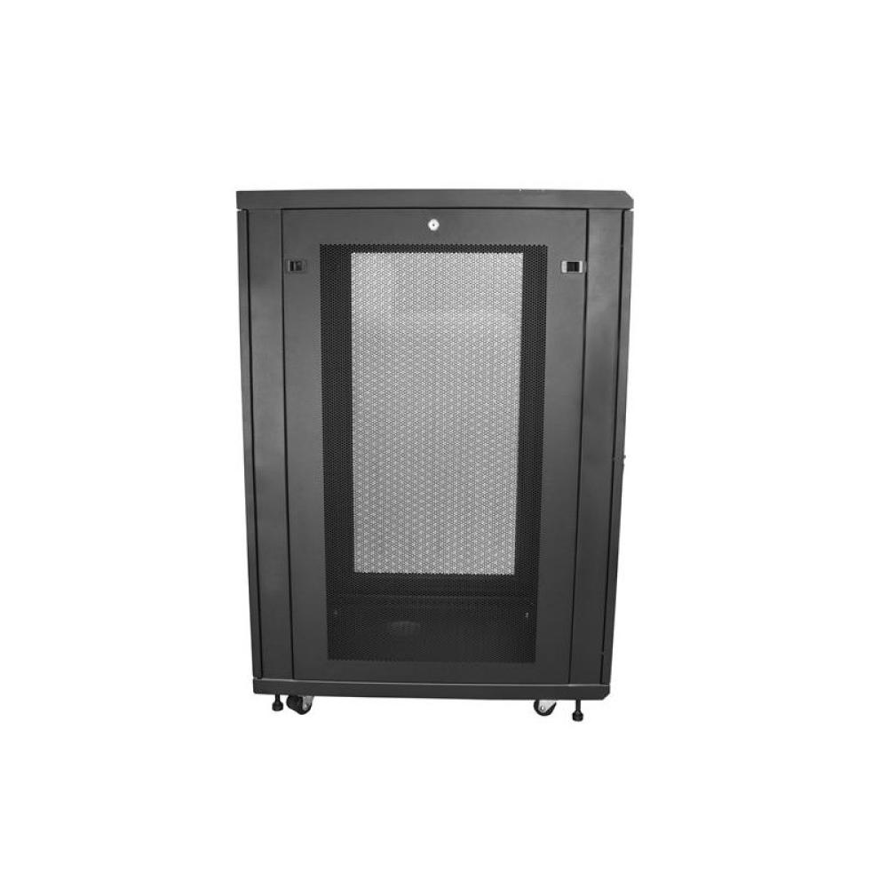 StarTech.com - Armario Rack para Servidores 24U 19" 4 Columnas - Rack de Servidores con Cerradura y Seguro - Rack con Ruedas y C