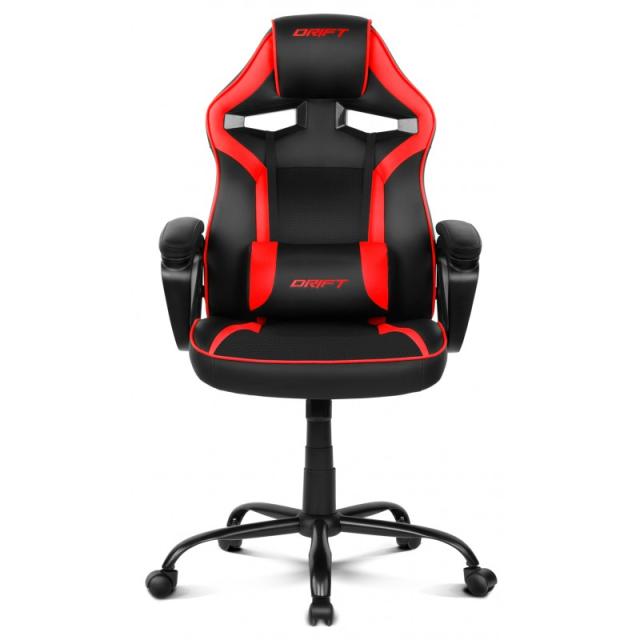 DRIFT - DR50 Silla para videojuegos de PC Asiento acolchado tapizado Negro - DR50BR