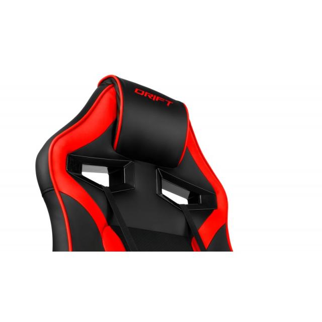 DRIFT - DR50 Silla para videojuegos de PC Asiento acolchado tapizado Negro - DR50BR