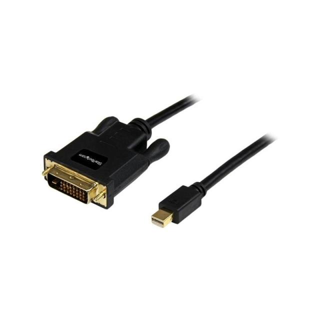 StarTech.com - Cable de 1,8m Adaptador de Vídeo Mini DisplayPort a DVI-D - Conversor Pasivo - 1920x1200 - Negro