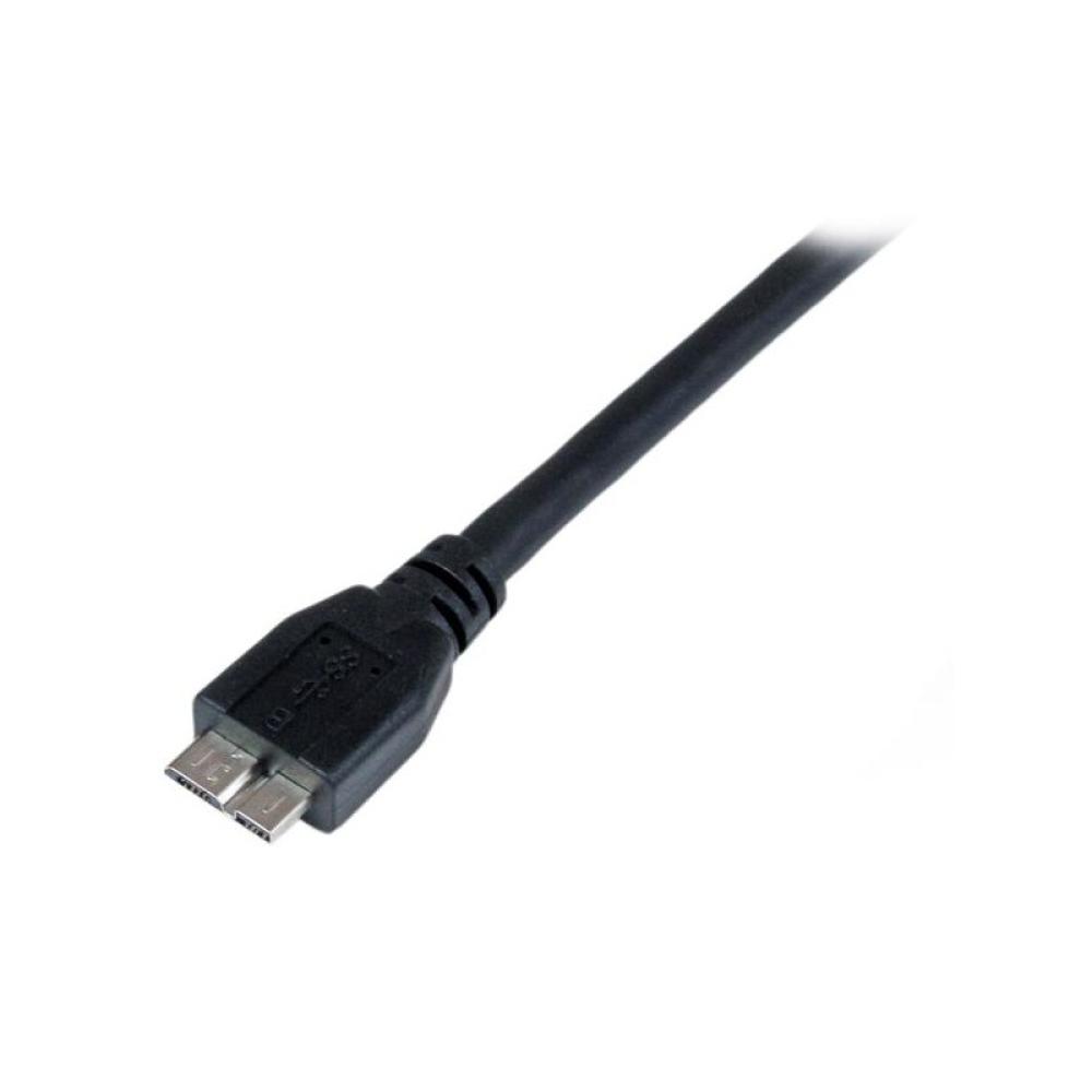 StarTech.com - Cable Certificado 1m USB 3.0 Super Speed SS Micro USB B Macho a USB A Macho Adaptador - Negro