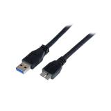 StarTech.com - Cable Certificado 1m USB 3.0 Super Speed SS Micro USB B Macho a USB A Macho Adaptador - Negro