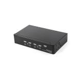 StarTech.com - Switch Conmutador KVM de 4 Puertos DisplayPort - 4K 60Hz - para Una Pantalla - Switch KVM de 4 Puertos DP 1.2 con