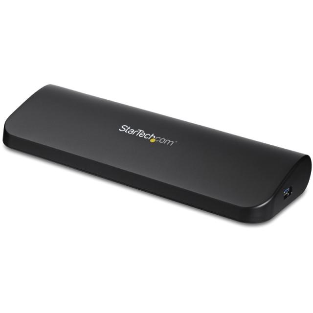 StarTech.com - Docking Station USB 3.0 de 2 Monitores para Portátil - HDMI/DVI/VGA - Hub Ladrón 3x USB-A - GbE - Audio - Replica