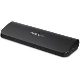 StarTech.com - Docking Station USB 3.0 de 2 Monitores para Portátil - HDMI/DVI/VGA - Hub Ladrón 3x USB-A - GbE - Audio - Replica