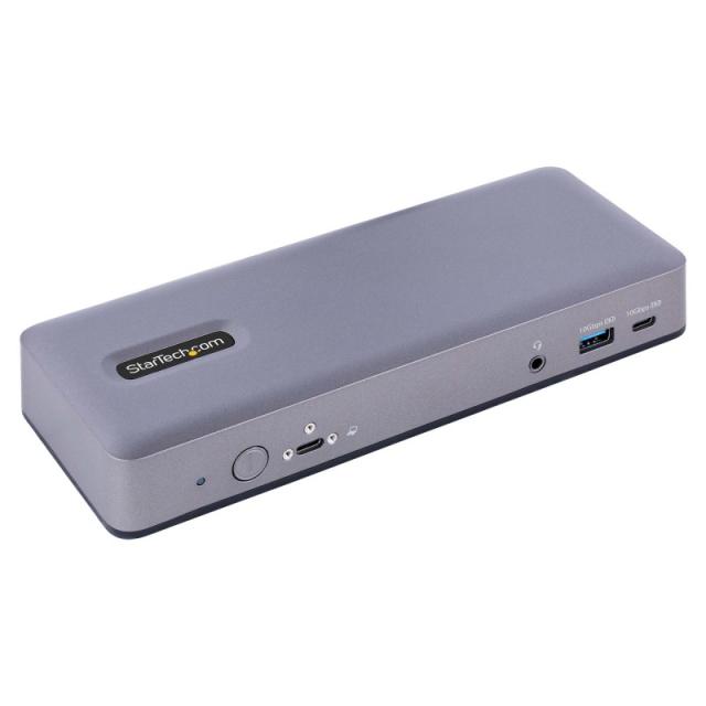 StarTech.com - Docking Station USB-C 4K30 Triple /4K60 Doble - Modo Alt DP/DP/HDMI - Hub USB de 7 Puertos - PD 3.0 - GbE - Audio