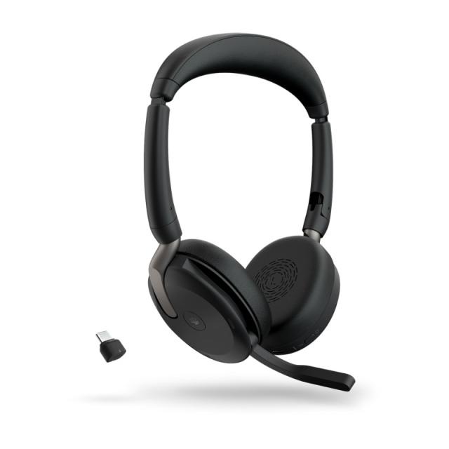Jabra - Evolve2 65 Flex Auriculares Inalámbrico y alámbrico Diadema Oficina/Centro de llamadas USB Tipo C Bluetooth Negro