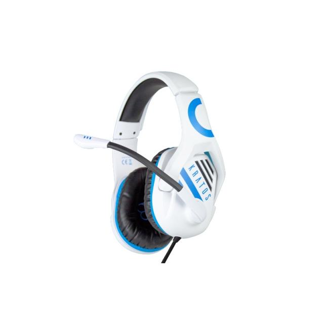 Blade - Kratos Auriculares Alámbrico Diadema Juego Azul, Blanco