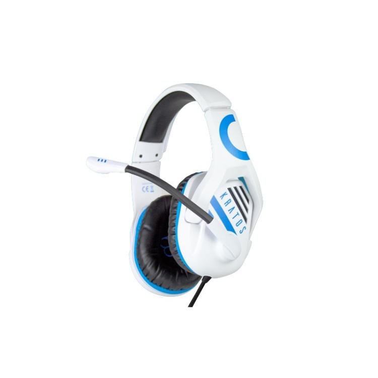 Blade - Kratos Auriculares Alámbrico Diadema Juego Azul, Blanco