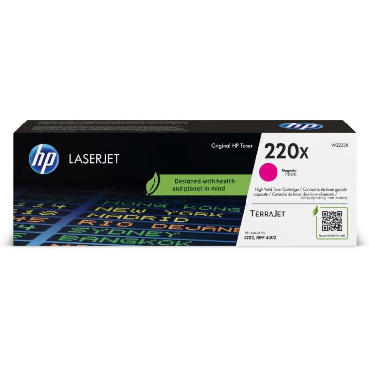 HP - Cartucho de tóner Original LaserJet 220X magenta