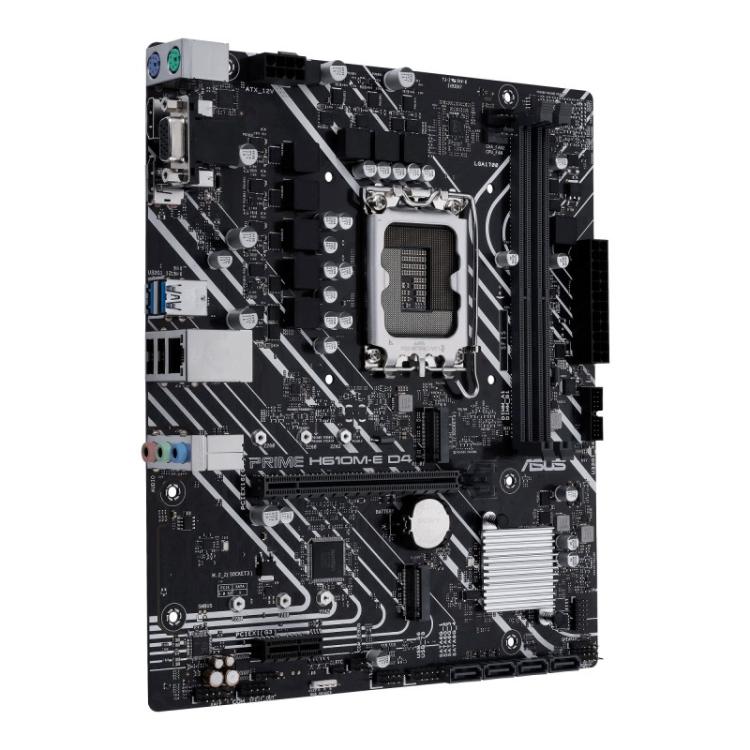 ASUS - PRIME H610M-E D4-CSM Intel H610 LGA 1700 micro ATX