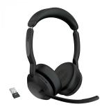 Jabra - Evolve2 55 Auriculares Inalámbrico Diadema Oficina/Centro de llamadas Bluetooth Base de carga Negro - 25599-989-999