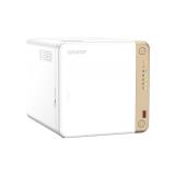 QNAP - TS-462-4G servidor de almacenamiento NAS Torre Intel® Celeron® N4505 4 GB DDR4 0 TB QNAP QTS Blanco