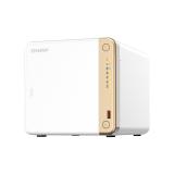 QNAP - TS-462-4G servidor de almacenamiento NAS Torre Intel® Celeron® N4505 4 GB DDR4 0 TB QNAP QTS Blanco