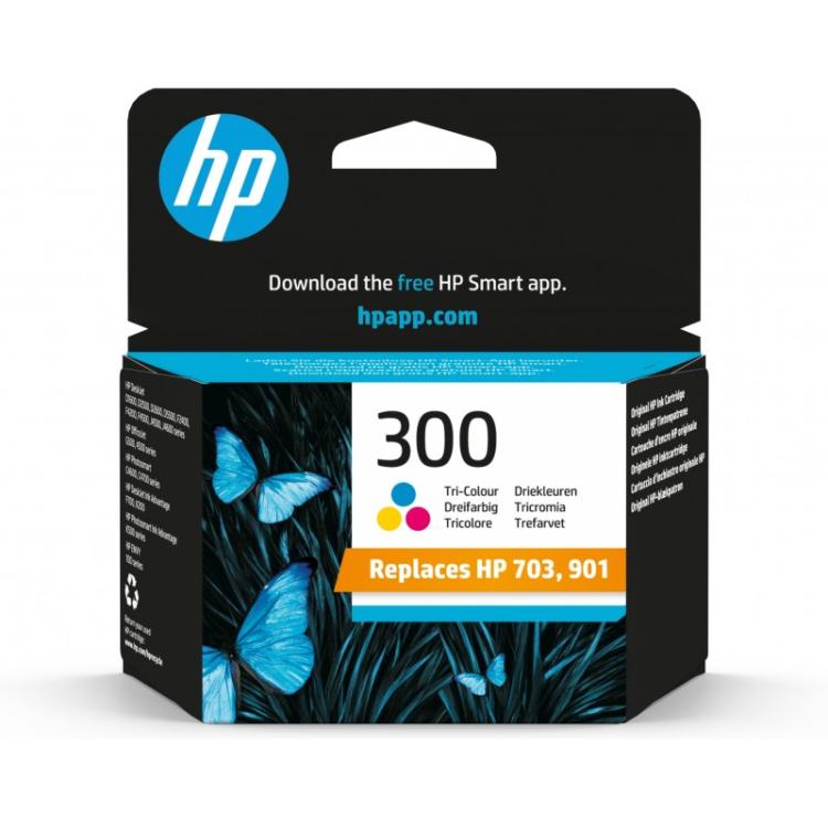 HP - Cartucho de tinta original 300 Tri-color