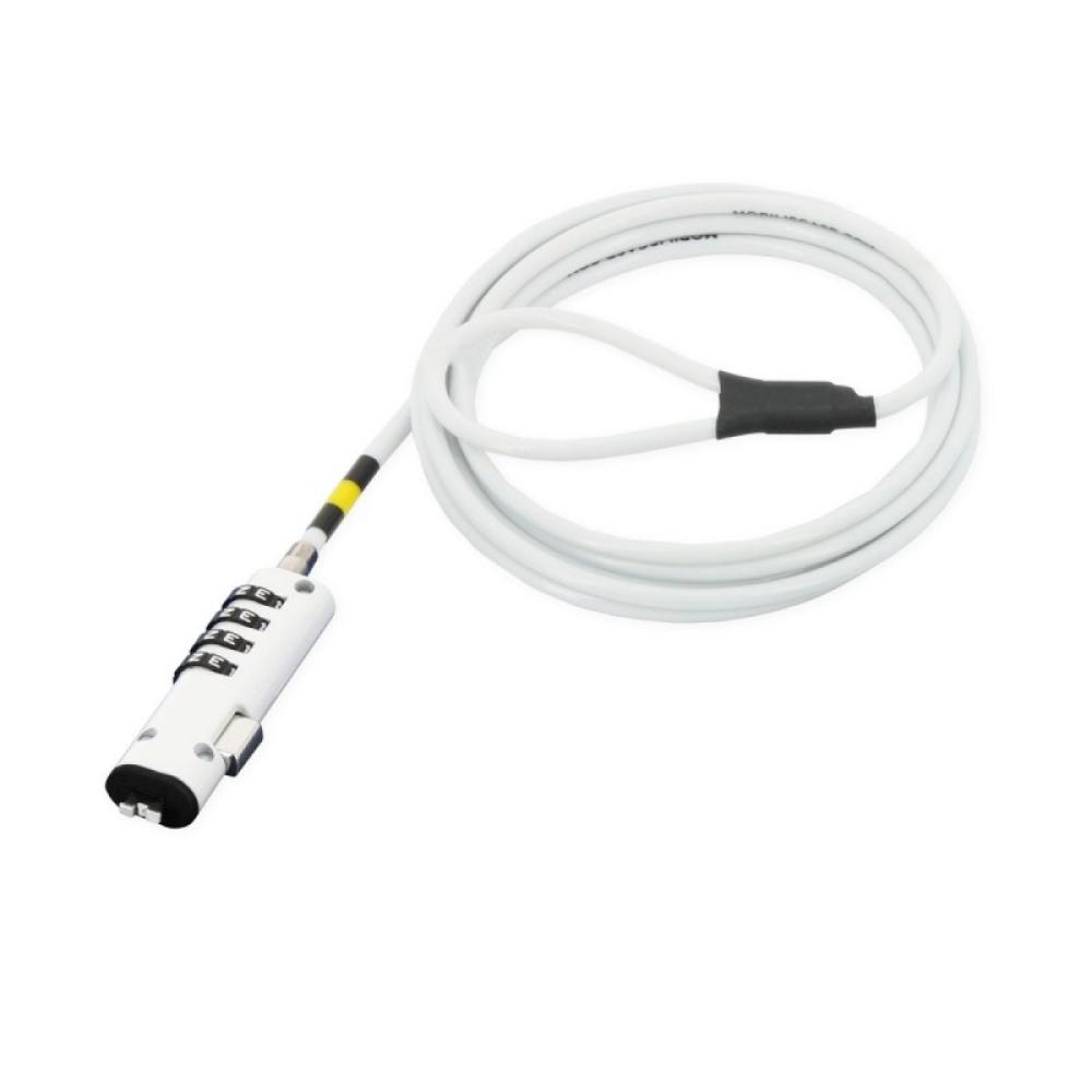Mobilis - 001330 cable antirrobo Blanco 1,8 m