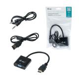 i-tec - HDMI2VGAADA adaptador de cable de vídeo 0,15 m HDMI VGA Negro