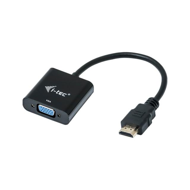i-tec - HDMI2VGAADA adaptador de cable de vídeo 0,15 m HDMI VGA Negro