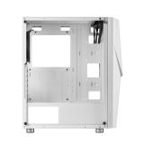 Mars Gaming - MC777W, Caja PC Gaming, Infinity Mirror ARGB, Cristal Templado, 2xVentilador Chroma ARGB, Blanco