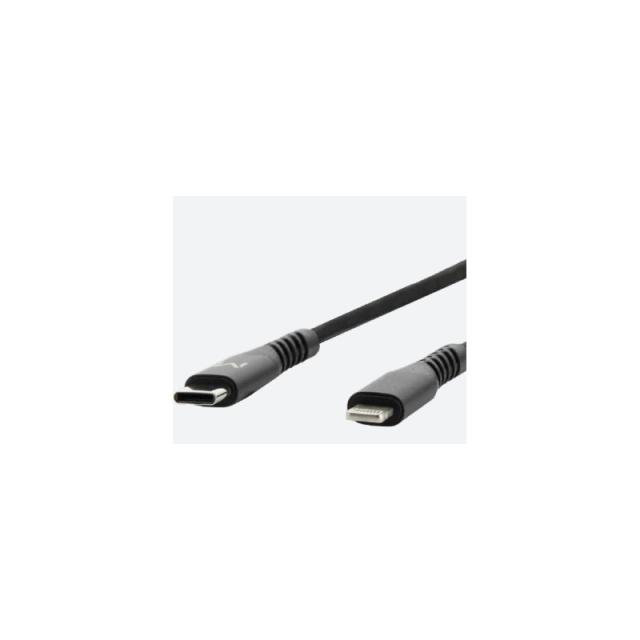 Mobilis - 001343 cable de conector Lightning 1 m Negro