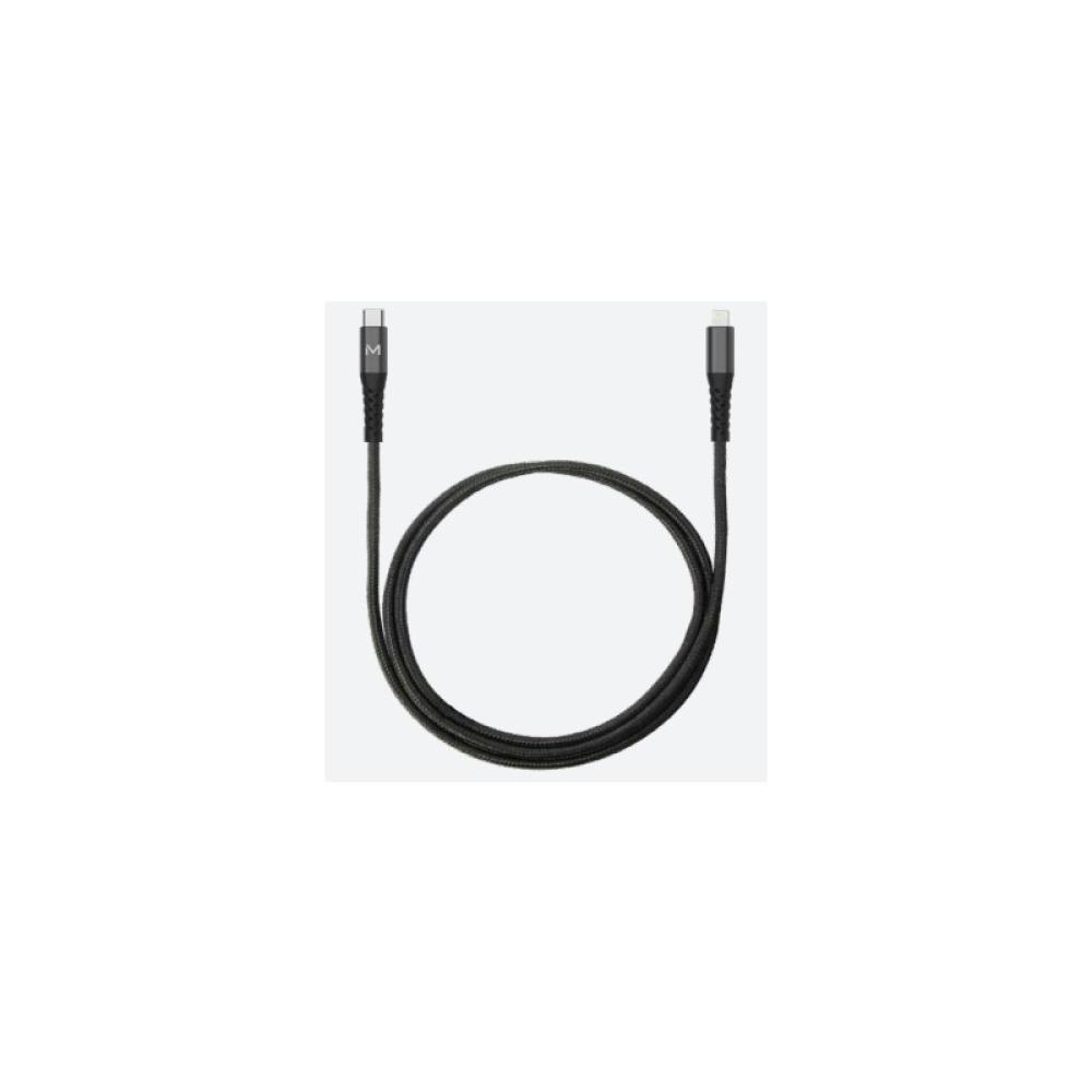 Mobilis - 001343 cable de conector Lightning 1 m Negro
