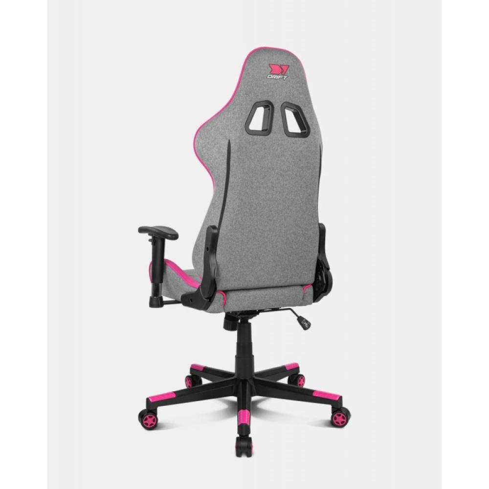 DRIFT - DR90 PRO Silla para videojuegos de PC Asiento acolchado Gris, Rosa