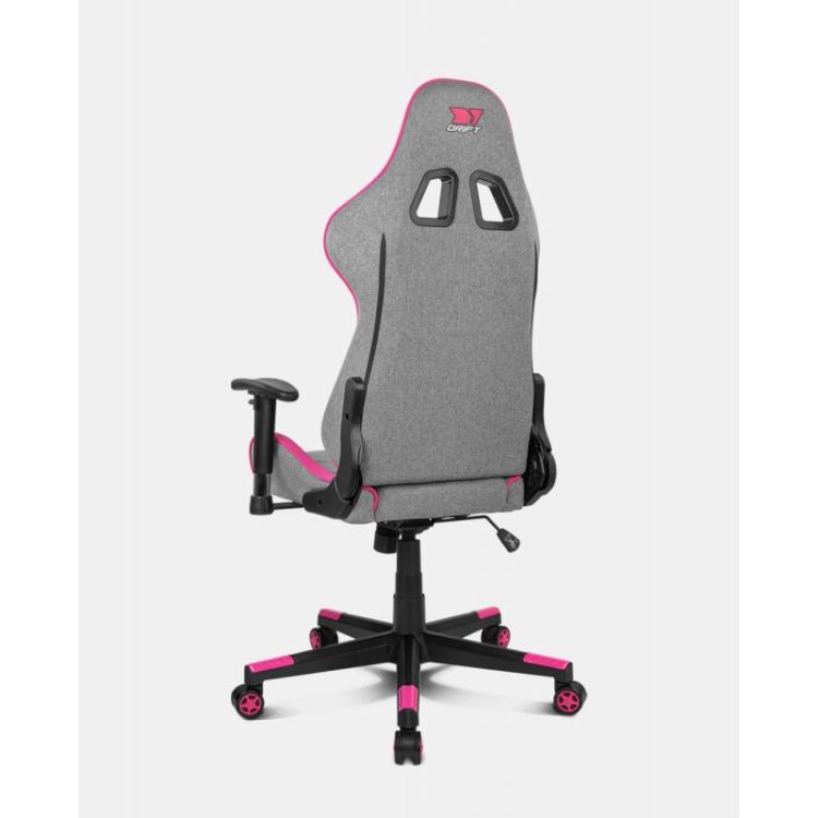 DRIFT - DR90 PRO Silla para videojuegos de PC Asiento acolchado Gris, Rosa