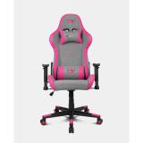 DRIFT - DR90 PRO Silla para videojuegos de PC Asiento acolchado Gris, Rosa