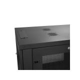 StarTech.com - Armario Rack para Servidores 12U 19" 4 Columnas - Rack de Servidores con Cerradura y Seguro - Rack co - RK1233BKM