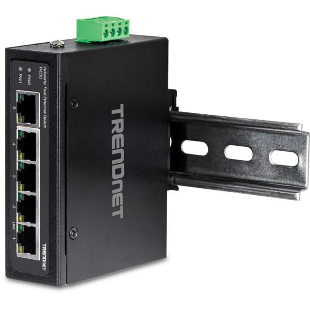 Trendnet - TI-E50 switch No administrado Fast Ethernet (10/100) Negro