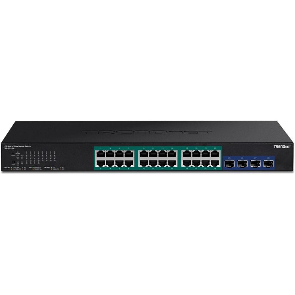 Trendnet - TPE-30284 switch Gestionado L2/L4 Gigabit Ethernet (10/100/1000) Energía sobre Ethernet (PoE) 1U Negro