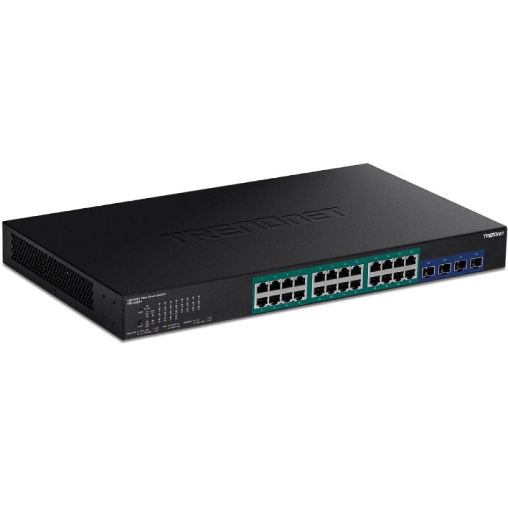 Trendnet - TPE-30284 switch Gestionado L2/L4 Gigabit Ethernet (10/100/1000) Energía sobre Ethernet (PoE) 1U Negro
