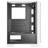 Mars Gaming - MC-C, Caja PC ATX, Panel Frontal Metal-Mesh, Cristal Templado, 3 Ventiladores Frontales FRGB 120mm, Blanco