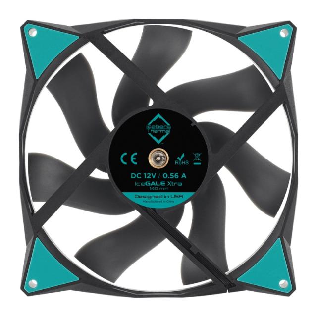 Iceberg Thermal - IceGALE Xtra Carcasa del ordenador Ventilador 14 cm Negro 1 pieza(s)