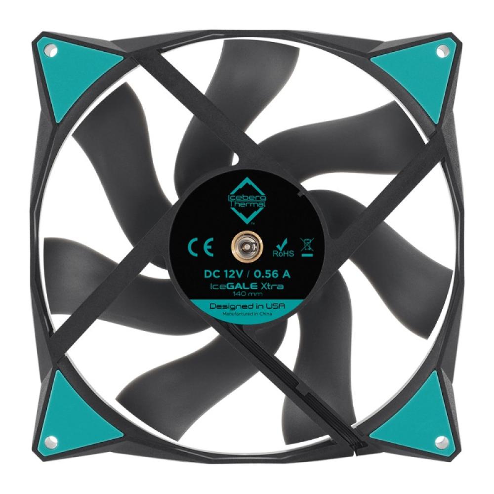 Iceberg Thermal - IceGALE Xtra Carcasa del ordenador Ventilador 14 cm Negro 1 pieza(s)