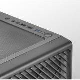 Mars Gaming - MC-F, Semitorre Gaming ATX, Ventana Completa Cristal Templado, Frontal Metal-Mesh, 4X Ventiladores ARGB 120mm, Neg