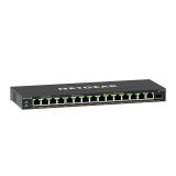 NETGEAR - 16-Port High-Power PoE+ Gigabit Ethernet Plus Switch (231W) with 1 SFP port (GS316EPP) Gestionado Gigabit Ethernet (10