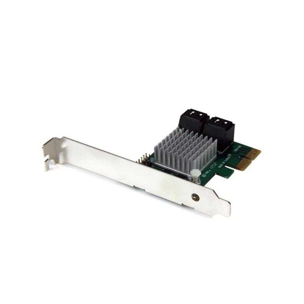 StarTech.com - Tarjeta Controladora PCI Express 2.0 de 4 Puertos SATA III de 6Gbps RAID con Enlace HyperDuo para SSD - Adaptador