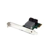StarTech.com - Tarjeta Controladora PCI Express 2.0 de 4 Puertos SATA III de 6Gbps RAID con Enlace HyperDuo para SSD - Adaptador